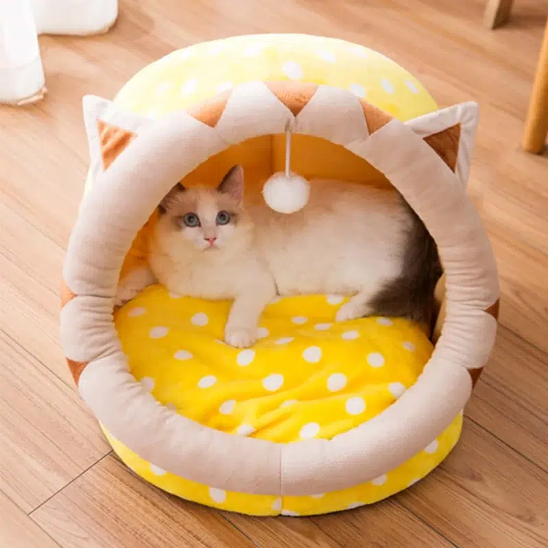 Round Comfortable Soft Bed House for Cats Price in Bangladesh