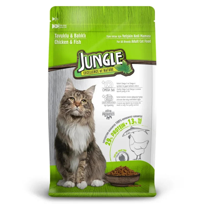 Jungle Adult Dry Cat Food Chicken And Fish 1.5Kg Price In Bd